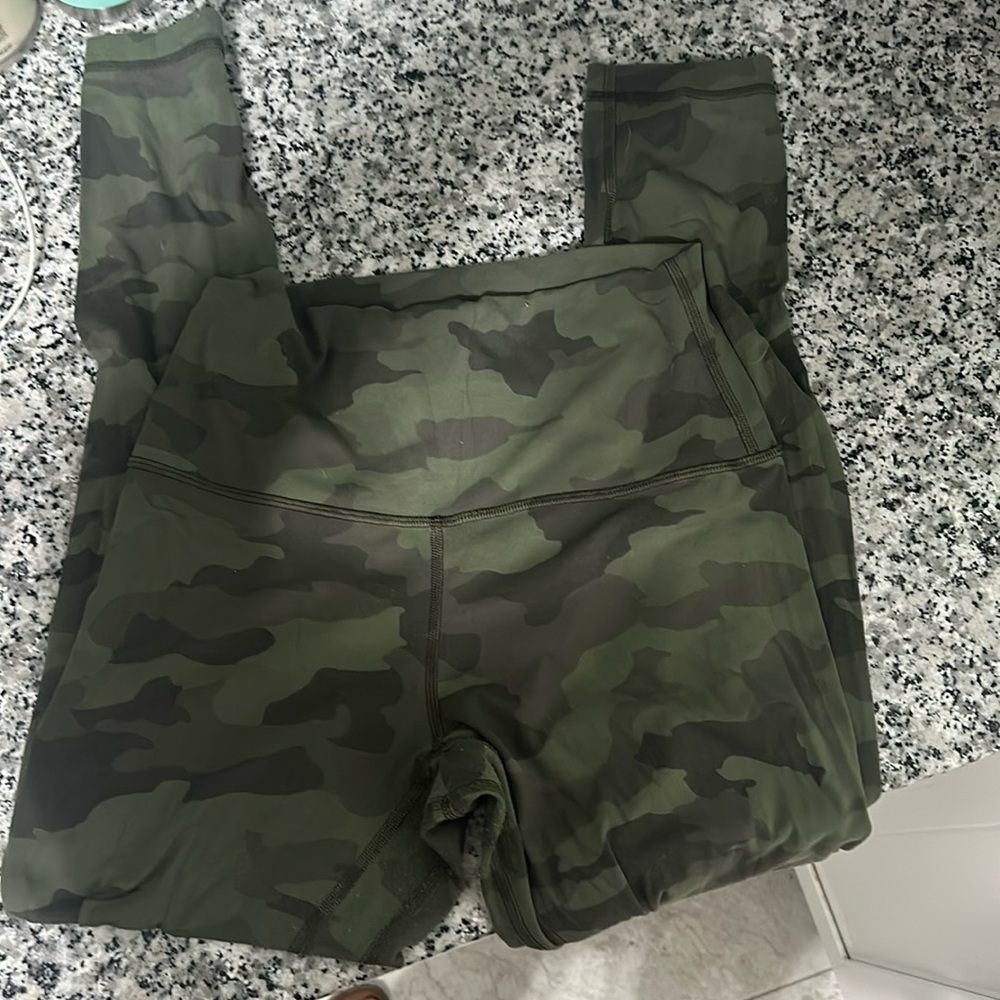 Green Camo Lululemon align leggings